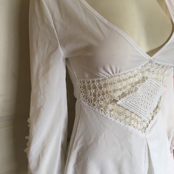 Boho crochet white romper - Picture 5 of 5